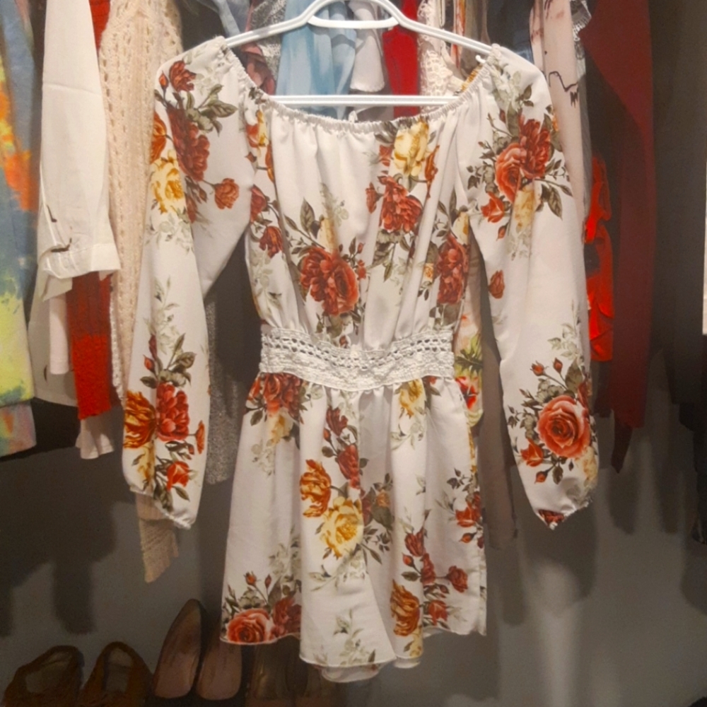 Off the shoulder romper